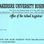 Application for MUBS persons with disabilities scholarship,academic year 2022/2023